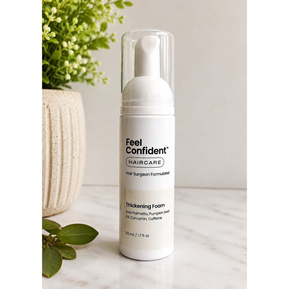 Feel Confident Haircare Thickening Foam 1.7 fl oz Thickening/Volumizing Made USA